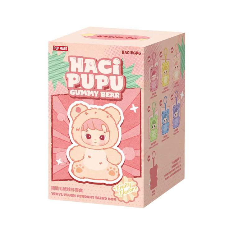 Pop Mart HACIPUPU Gummy Bear Series-Vinyl Plush Pendant Blind Box