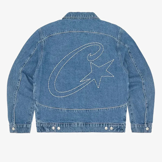 Corteiz C-Star Denim Trucker Jacket 'Blue'