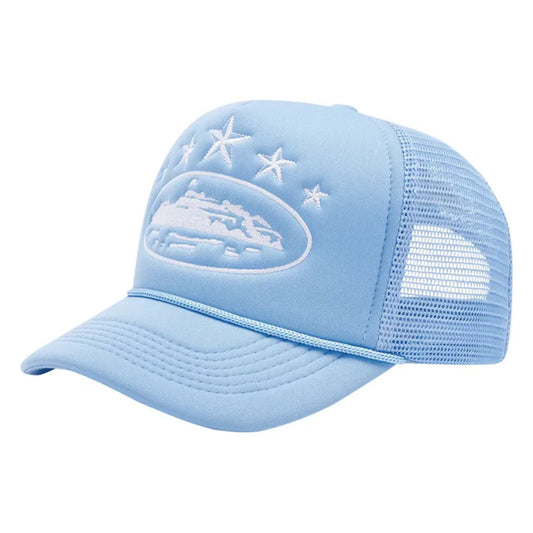 Corteiz Alcatraz Trucker Hat 'Baby Blue'