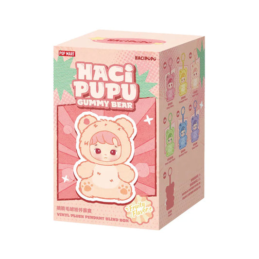 Pop Mart HACIPUPU Gummy Bear Series-Vinyl Plush Pendant Blind Box